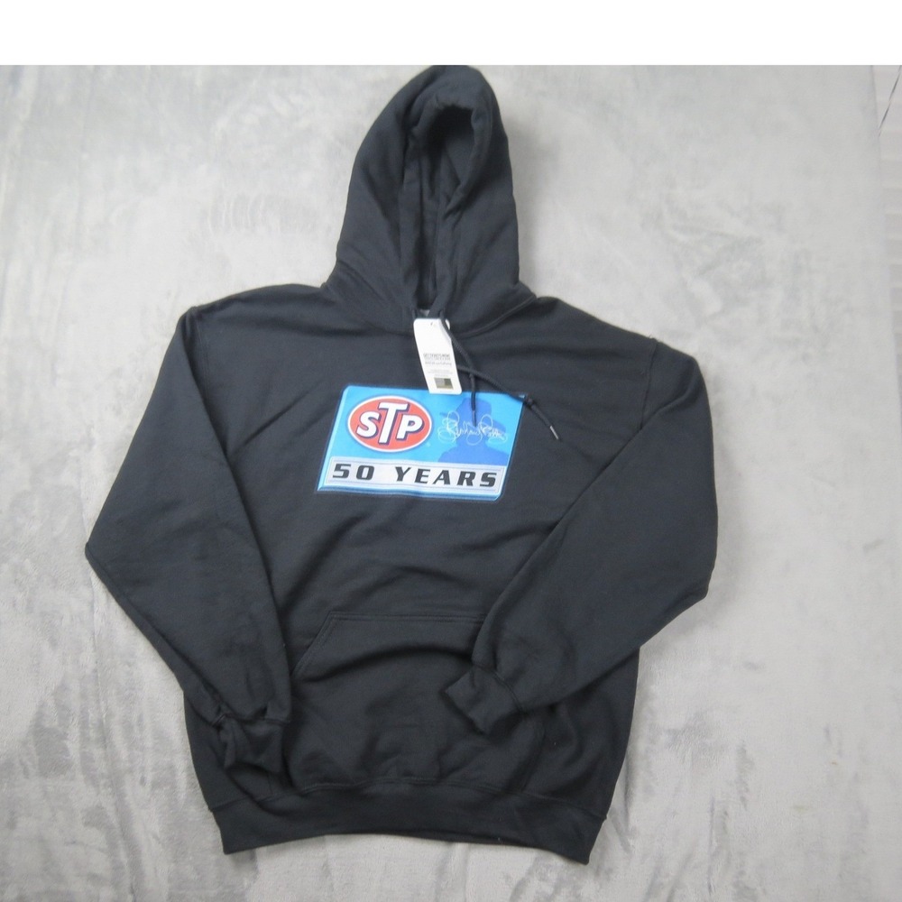 Nascar STP 50 Years Hoodie Unisex XXL Black Richard Petty Racing Pullover